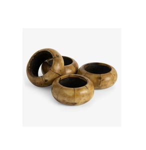 Anillos de Servilleta con Incrustaciones de Hueso de Primera Calidad, Decoración de Mesa, Uso en Bodas y Fiestas, Nuevo, Acabado de Alta Calidad - Product Image 1