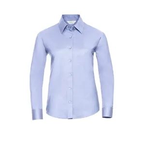 Chemise Oxford à manches longues pour femmes, facile d'entretien, polo promotionnel personnalisé pour le merchandising - Product Image 3