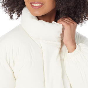 Trending Outdoor Breathable Women's <b>Packable</b> Lightweight Full-Zip Puffer <b>Jacket</b> with Hood Quilted Winter Coat - Product Image 3