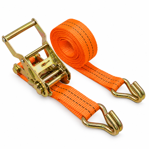 High Strength 38mm <b>Ratchet</b> Tie Down <b>Belt</b> 2000kg Polyester with Wire Hooks for Truck Load Securing Factory Direct - Product Image 5