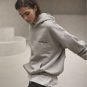 300 600Gsm alta calidad hombres algodón grueso peso pesado francés Terry pulóver Sudadera con capucha personalizada gota hombro polar Sudadera con capucha de gran tamaño - Product Image 2