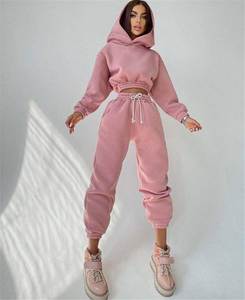 Chándal de gimnasio para mujer, chaqueta y pantalones con cremallera, conjunto de 2 piezas, logotipo personalizado, moda de invierno, chaqueta y pantalones con cremallera para mujer, ropa de gimnasio - Product Image 3