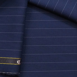 Tissu jacquard en laine mérinos italienne 100% de haute qualité, écologique, à côtes en chevrons, uni, pour vestes pour hommes - Product Image 1