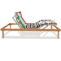 EVERGREENWEB Lit plateforme orthopédique électrique traditionnel réglable en hauteur, pliable, avec cadre en bois de hêtre massif, écologique, télécommandé