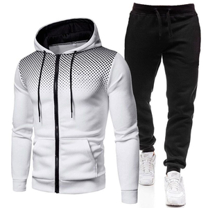 2025 mode personnalisé marque coton réfléchissant hommes survêtement 2 pièces Top qualité épais hommes à capuche et pantalon survêtement pour l'hiver - Product Image 2