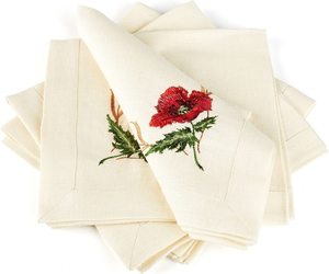 Serviettes en tissu de broderie serviettes de table lavables douces réutilisables pour la Table à manger OEM de dîner de famille de fête de mariage - Product Image 1