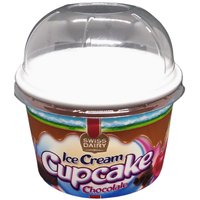 Gobelet en plastique PP écologique jetable de 8 oz (230 ml) anti-fuite, avec logo personnalisé, certifié ISO, couvercle transparent en forme de dôme pour la crème glacée