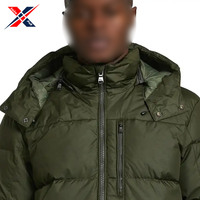 Blouson d'hiver matelassé pour homme 2025, grande taille, personnalisé, imperméable, respirant, doublé en laine, à capuche, couleur unie, avec logo personnalisé, haute qualité