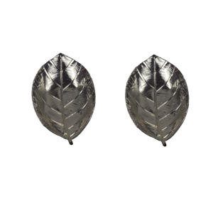 ของตกแต่งโต๊ะลายใบไม้เงางาม ดีไซน์ใหม่ ชุบเงิน ดีไซน์สวยงาม เหมาะสำหรับตกแต่งโต๊ะอาหารที่บ้าน ดีไซน์มาตรฐาน - Product Image 1