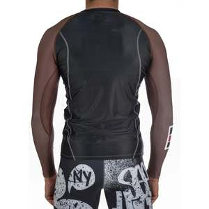 Protection anti-éruption cutanée mma à compression, rashguard mma rashguard OEM, protection anti-éruption pour hommes à impression personnalisée sublimée - Product Image 4