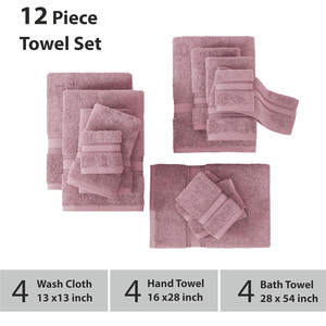 OEM coton ensemble de serviettes de bain hôtel usage domestique doux serviettes absorbantes pour salle de bain luxe Spa salle de sport voyage main visage serviette approvisionnement - Product Image 3