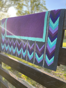 Couverture de selle de cheval en laine pour les cavaliers occidentaux Coussin fonctionnel et élégant adapté à l'équitation sur sentier et au ranch - Product Image 3