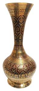 Florero de latón de alta calidad, pavo real grabado, multicolor con acabado pulido para mesa, decoración del hogar y decoración de mesa - Product Image 6