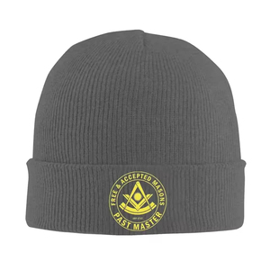 Freemason Past Master Knitted <b>Caps</b> for Women <b>Men</b> Skullies Beanies Autumn Winter Hat Acrylic Masonic Crochet <b>Caps</b> Knitting Hats - Product Image 1