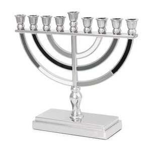 Most Selling Premium Church Decorative Aluminum Menorah Candle Holder Wedding Centrepiece 9 <b>Arms</b> Candlestick Menorah - Product Image 1