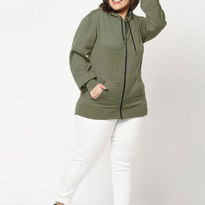 เสื้อมีฮู้ดมีซิปสำหรับผู้หญิงเสื้อผ้าแนวสตรีทพร้อมคอปกแบบมีฮู้ดสำหรับฤดูหนาว - Product Image 6