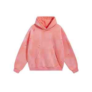 Diferentes colores Hombres Sudaderas con capucha desgastadas Personalizada de gran tamaño Nuevo estilo de moda Personalizar su logotipo de marca Nuevo diseño Sudaderas con capucha para hombres - Product Image 5