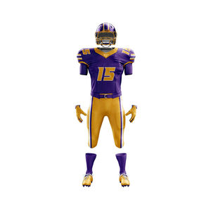 Best Selling Plus Size American Football Jersey 100% Polyester Custom Uniform for Adults Short Breathable Quick Dry - Product Image 4