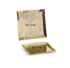 Bandeja de servicio de aluminio de color dorado, la mejor calidad, tamaño y forma personalizados, bandeja de comida para aperitivos - Product Image 5