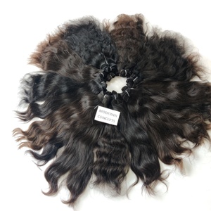 Vente en gros d'extensions de cheveux humains vietnamiens naturels vierges 100% paquets bruts non transformés Style droit indien Temple profond - Product Image 1
