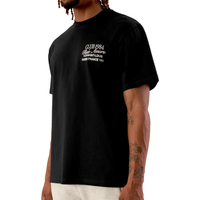T-shirt Homme Oversize Noir Uni 100% Coton Respirant à Manches Courtes – Nouvelle Collection 2025 – Idéal pour Tenue Décontractée
