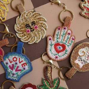 Correa de Bolso Personalizable con Cuentas de Vidrio, Estilo Cinturón, Accesorio de Bolso con Cuentas, Correa de Bolso Desmontable de Acrílico, Moderno y Elegante - Product Image 1