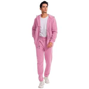 Sweat à capuche et pantalon de survêtement en coton épais personnalisés lavés à l'acide ensemble 2 pièces survêtements vintage vierges survêtements pour unisexe - Product Image 4