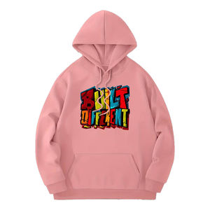 Sudadera con capucha con estampado de letras personalizado, Sudadera con capucha de diseño gráfico informal para hombre con bolsillo de canguro, Sudadera con capucha de peso pesado para hombre - Product Image 1