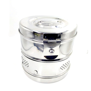 Bocaux de stérilisation en acier inoxydable 6x6, récipients de stockage pour instruments chirurgicaux, conteneurs médicaux réutilisables pour hôpitaux, OEM - Product Image 2