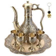 Best Quality Supply of <b>Arabic</b> Dallah Coffee Pot Made by Brass and Satin Stainless Metal From India - Product Image 4