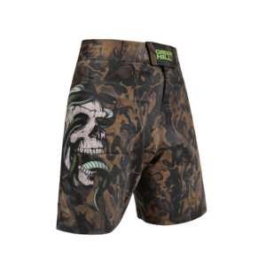 Pantalones Cortos de MMA Blancos de Diseño Personalizado GREEN HILL, Ropa de Poliéster Elástico para Grappling y BJJ para Gimnasio, Sublimados (10503) - Product Image 2