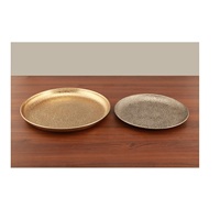 Venta caliente plato de placa de Metal para decoración del hogar uso diario servir ensalada Chocolate nueces cocina decoraciones para fiesta de boda