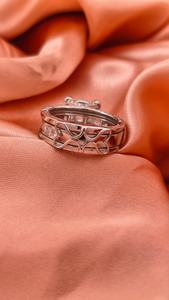 Bague de mariage réversible luxueuse en or 10k, 14k, 18k avec diamant de laboratoire personnalisé, certifiée IGI - Product Image 3