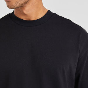 Camiseta de gran tamaño para hombre, diseño de logotipo personalizado, camiseta ligera con cuello redondo y hombros caídos para hombre - Product Image 2