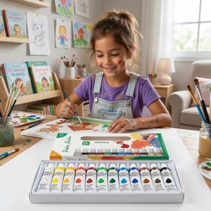 Oferta~Juego de Pintura Acrílica de 12 Colores para Pintura al Óleo-16048 # - Product Image 3