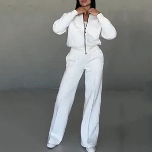 100% algodón Mujer grueso polar venta al por mayor chándal ropa bordado chándal personalizado chándal hombres y mujeres - Product Image 4