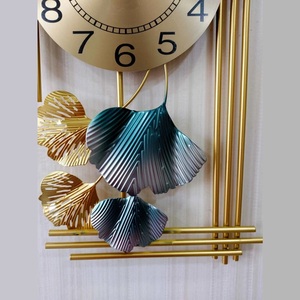 Handcrafted Fancy Golden Metal Wall Clock Modern Design Home Decor for Living Room Bedroom Hallway Wedding Anniversary Gift - Product Image 2
