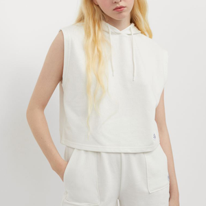 Diseño de moda personal Mujeres Gimnasio Personalizado Full High Neck Hood Fitness Fleece Hoodie - Product Image 5