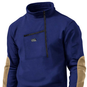 Sweat-shirt respirant de haute qualité pour hommes personnaliser les chemises pour hommes à fermeture éclair décontractées 100% sweats tendance en coton biologique - Product Image 1