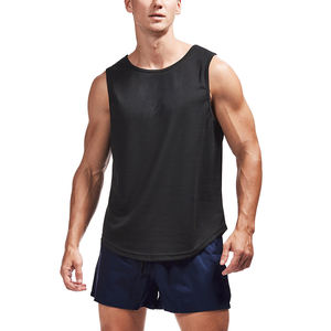 Camiseta sin mangas de secado rápido con logotipo personalizado para gimnasio y fitness - Product Image 3