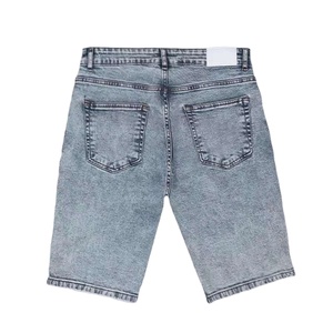 <b>Men</b> Solid <b>Jeans</b> Shorts Loose Washed Denim Shorts Custom logo 100% Cotton Casual Knee Length Shorts for <b>Men</b> - Product Image 2