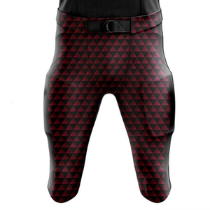Camiseta de Fútbol Americano Personalizada para Hombre, Negra y Roja, con Cuello en V Geométrico, Manga Corta, Sublimada, Transpirable y Ajustada - Product Image 6