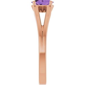 Stuller Youth <b>Crystal</b> <b>Ring</b> 19401:634P with Birthstone 14KR - Product Image 4