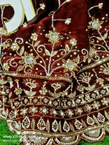 Ready to Stock Handwork <b>Beads</b> With Sequence Fendy Silk <b>Fabric</b> for Making Women Wedding Dresses Garment <b>Fabric</b> - Product Image 4