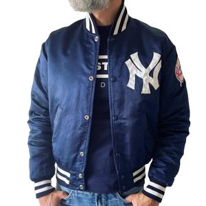 Fabricant de vestes en satin pour hommes sur mesure OEM, ODM, sublimation, broderie, veste de baseball varsity, bomber, marque privée, vente en gros - Product Image 1