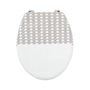 BENTO MDF <b>TOILET</b> <b>SEAT</b> WITH STAINLESS STEEL <b>HINGES</b> - Product Image 1