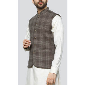 Custom Made Men's Multi Pockets <b>Waistcoat</b> Vests for Wedding 2024 New Arrival Afghani Style <b>Waistcoat</b> & Vest - Product Image 2