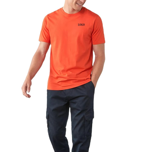 Logo personnalisé coupe régulière t-shirt pour hommes haute qualité couleur unie hommes col rond t-shirt pour hommes t-shirts personnalisés 100% coton - Product Image 4