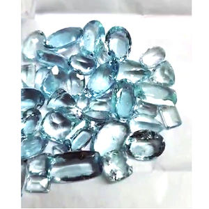 39 pièces d'aigue-marine naturelle 8mm à 17mm ovale poire octogone facette 105 Cts Lot Iroc ventes coupe de pierres précieuses de haute qualité US $373 pour tous - Product Image 2