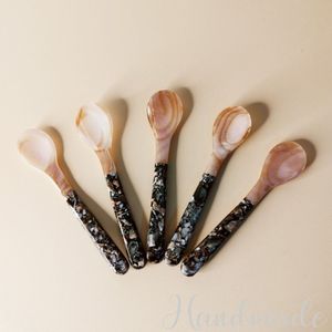 Natural Seashell Spoon Set High Quality Limited <b>Mother</b> of Pearl Spoon Sale at Cheap Price Manufactured in Vietnam Hot Trend It - Product Image 1